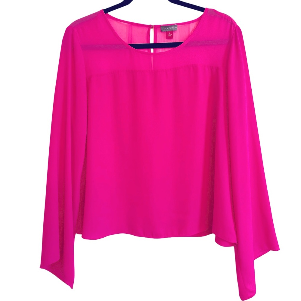 Vince Camuto Hot Pink Blouse